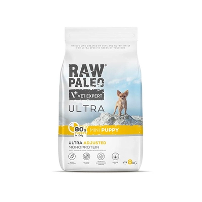 Vetexpert Raw Paleo Ultra Turkey Puppy Mini 8kg/Opakowanie uszkodzone (3306,3426, 3780,5546,6028)!!!