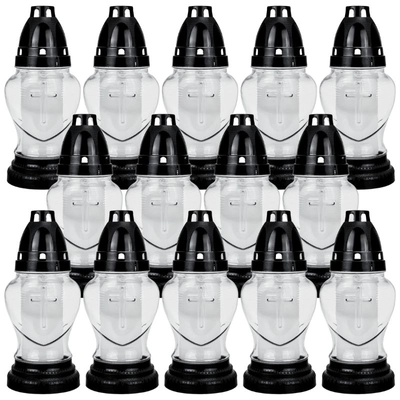 LUKS Znicz nagrobkowy 304BT 18,5cm 14szt