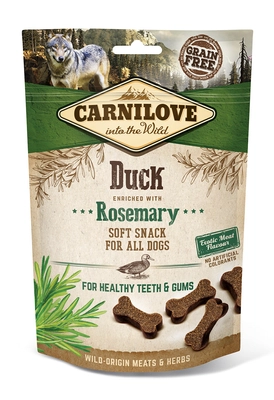 Carnilove Semi Moist Snack, kaczka z rozmarynem 200 g