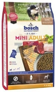 Bosch Adult Mini Lamb & Rice, jagnięcina i ryż (nowa receptura) 3kg / Opakowanie uszkodzone (2386) !!!