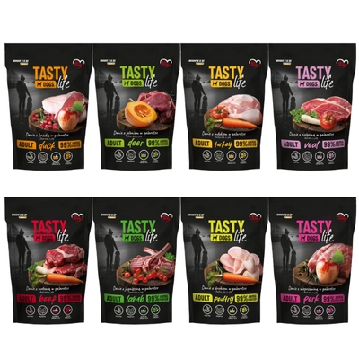 Tasty Dogs Life Danie Mix Smaków w galaretce 8x500g