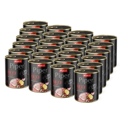 DOLINA NOTECI Piper dla psa z wątróbką wołową i ziemniakami 24x800g