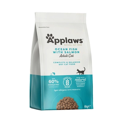 Applaws Cat Adult Ocean Fish with Salmon Karma z rybą dla kota 6kg Opakowanie uszkodzone (5906,5910,5989,256,632,776,1171,1723) !!!!