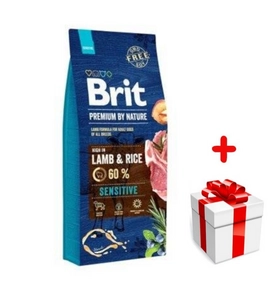 BRIT Premium By Nature Sensitive Lamb 8kg + niespodzianka dla psa GRATIS!