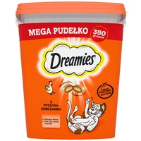 DREAMIES  Mega Pudełko 350 g – karma uzupełniająca dla dorosłych kotów, z pysznym kurczakiem