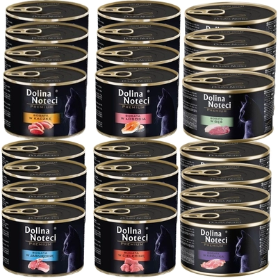 DOLINA NOTECI Premium dla kota MIX SMAKÓW  24X185g