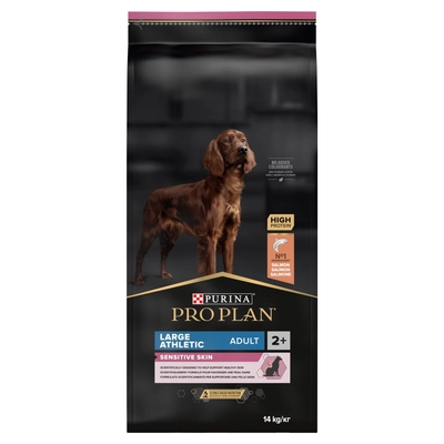PRO PLAN Sensitive Skin Large Athletic Adult Karma dla psów bogata w łososia 12,5kg / Opakowanie uszkodzone (2615) !!!