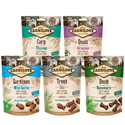 Carnilove Semi Moist Snack Mix Smaków 5x200 g
