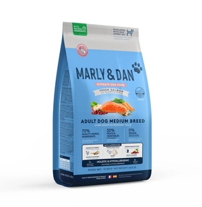 Marly & Dan Adult Dog Medium Breed Fresh Salmon Holistic & Hypoallergenic 10,5kg sucha karma / Opakowanie uszkodzone (1757) !!!