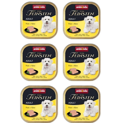 ANIMONDA Dog Vom Feinsten Adult indyk z żółtym serem 6x150g