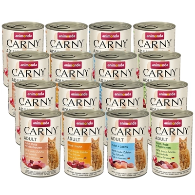 ANIMONDA Cat Carny Adult smak Mix Smaków 12x400g 