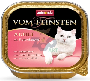 ANIMONDA Vom Feinsten Adult Cat smak: z sercami indyka 100g