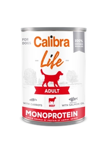 CALIBRA Dog Life Adult Beef with Carrots 400g