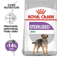 ROYAL CANIN CCN Mini Sterilised 7,5kg karma sucha dla psów dorosłych, ras małych, sterylizowanych\ Opakowanie uszkodzone (4415) !!! 