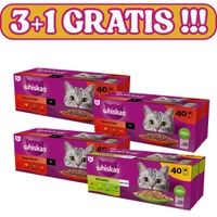 WHISKAS Adult saszetki 120x85g + 40x85g GRATIS