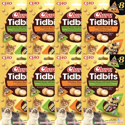 INABA Cat Churu Tidbits - drobiowe smaki 8x(8x12g) 