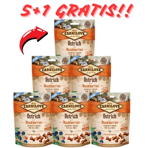 Carnilove Crunchy Snack, struś i jeżyna 200 g 5+1 GRATIS!!