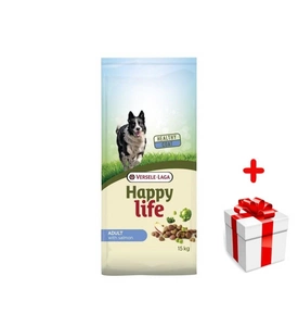 VERSELE-LAGA Happy Life Adult Salmon 15kg  + niespodzianka dla psa GRATIS!