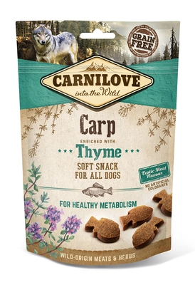GRATIS Carnilove Semi-Moist Snack, karp z tymiankiem, 200 g