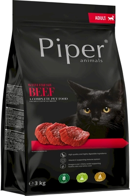 DOLINA NOTECI Piper Animals z wołowiną dla kotów 3kg 