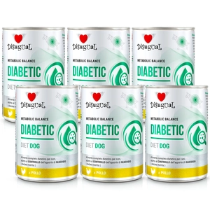 Disugual Karma mokra dla psa Weterynaryjna DIABETIC Kurczak (dorosły) 6x400g
