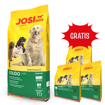 JOSERA JosiDog Solido 15kg + 2,7kg GRATIS!!