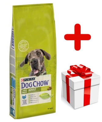 PURINA Dog Chow Adult Large Breed  Turkey 14kg + niespodzianka dla psa GRATIS!