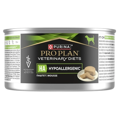 PRO PLAN Veterinary Diets HA Hypoallergenic Karma mokra dla psa mus 195g