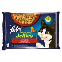 FELIX Sensations Jellies Karma dla kotów wiejskie smaki w galaretce 4x85g