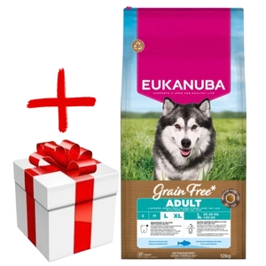 EUKANUBA Adult Large Grain Free 12kg + niespodzianka dla psa GRATIS!