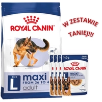 ROYAL CANIN Maxi Adult 4kg + 10x140g saszetka