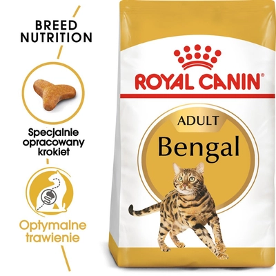 ROYAL CANIN Bengal Adult 9,8 kg karma sucha dla kotów dorosłych rasy bengal opakowanie uszkodzone (1989) 