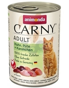 ANIMONDA Cat Carny Adult smak: kurczak, indyk, królik 400g