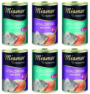 Miamor VitalDrink Mix smaków 6x135ml