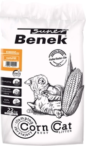 SUPER BENEK Żwirek kukurydziany Corn zapach Naturalny 35L