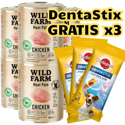 WILD FARM Pate Chicken 6x800g bezglutenowa karma dla psa