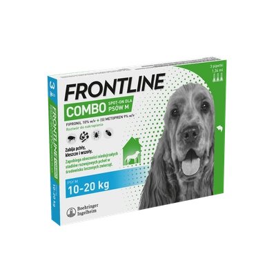 FRONTLINE Combo Spot -On Pies M 10-20kg (pipeta 3x 1,34ml)