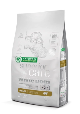 NATURES PROTECTION Superior Care White Dogs Adult 1,5kg + Torba na zakupy