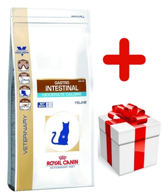 ROYAL CANIN Gastro Intestinal Moderate Calorie GIM 35 4kg + niespodzianka dla kota GRATIS!