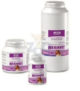 MIKITA MEGAVIT Fosforan Wapnia +wit A+D3 - preparat witaminowo - mineralny dla psów 150tab.