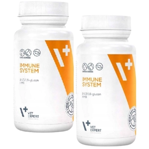 VET EXPERT IMMUNE SYSTEM - preparat wspomagający odporność u psów i kotów 2x30 kapsułek