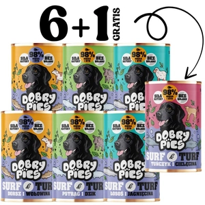 Dobry Pies mix smaków 6x400g + 400g GRATIS