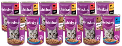 WHISKAS Adult puszka 12 x 400g mix smaków