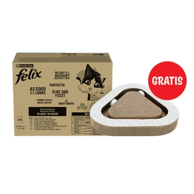 FELIX Fantastic Karma dla kotów wybór smaków w galaretce 120x85g +Drapak GRATIS!!