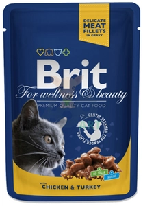 BRIT Cat KURCZAK i INDYK 100g