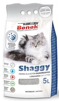 SUPER BENEK Żwirek Shaggy - Żwirek dla kotów długowłosych  5L -4kg \ Opakowanie uszkodzone (5053)