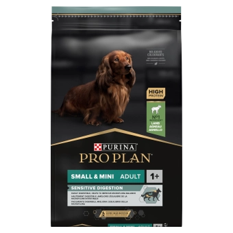 PRO PLAN Sensitive Digestion Small & Mini Karma dla psów bogata w jagnięcinę 7kg  / Opakowanie uszkodzone (9434)!!!
