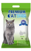 Premium Cat Żwirek Bentonitowy Zbrylający - Jabłkowy dla kota 5L