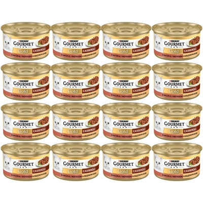 Purina Gourmet Gold kaczka/indyk w sosie 48x85g