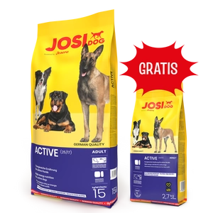 JOSERA JosiDog Active 15kg + 2,7kg GRATIS!!
